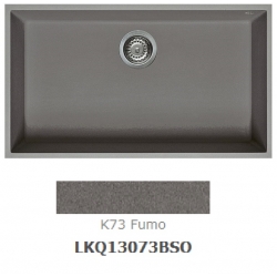Zlewozmywak Elleci QUADRA 130 keratek K73 fumo LKQ13073BSO podwieszany